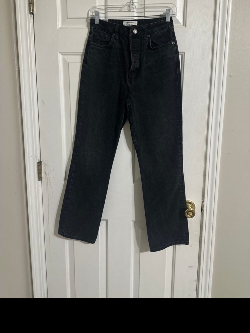 Reformation Cynthia high-rise straight jeans Size26